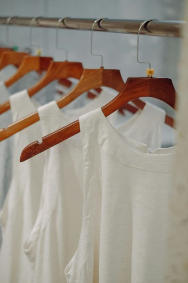Precision stitching and sizing detail on export textile